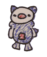 A hand-drawn animation of an Oshawott spinning.